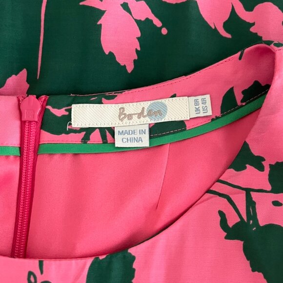 Boden silk-blend floral dress, 4R, sleeveless, Sylvia - Picture 3 of 4